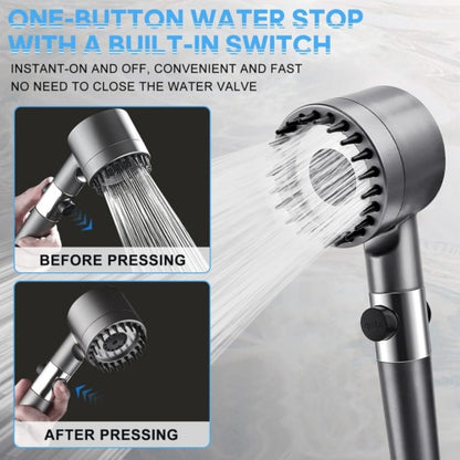 3-Mode High Pressure Shower Head with Filter