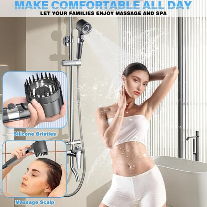 3-Mode High Pressure Shower Head with Filter