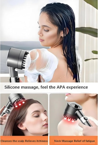 3-Mode High Pressure Shower Head with Filter