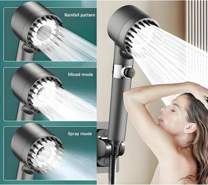 3-Mode High Pressure Shower Head with Filter