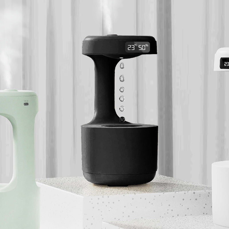 Anti-Gravity Aroma Humidifier with Clock