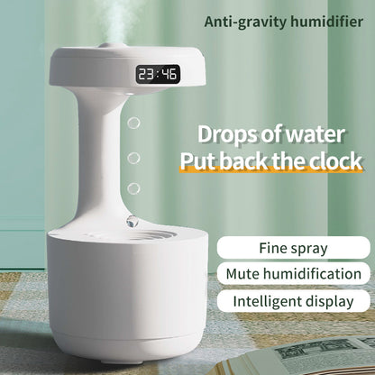Anti-Gravity Aroma Humidifier with Clock