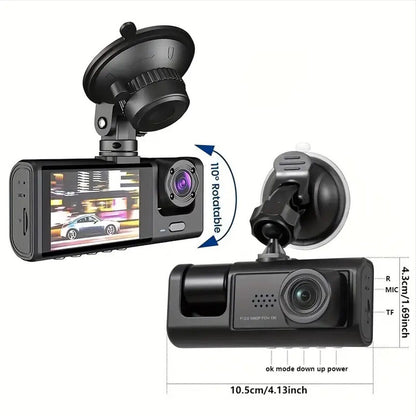 1080P Dual Lens Dash Cam – Front & Rear Camera with G-Sensor