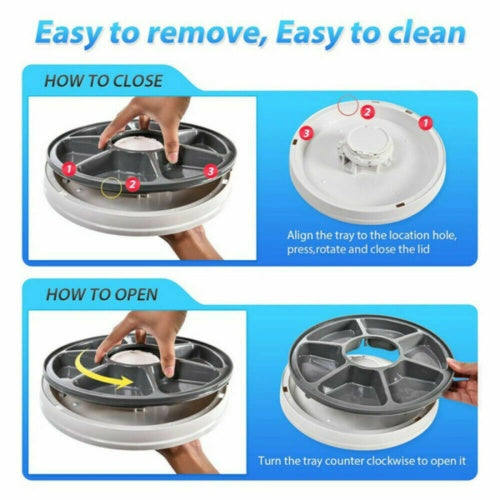Automatic 6-Meal Pet Feeder – Timed Dispenser for Cats & Dogs