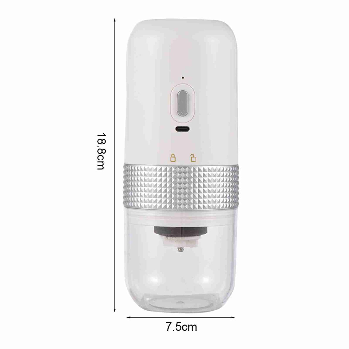 Electric Coffee Grinder – USB Rechargeable, Adjustable