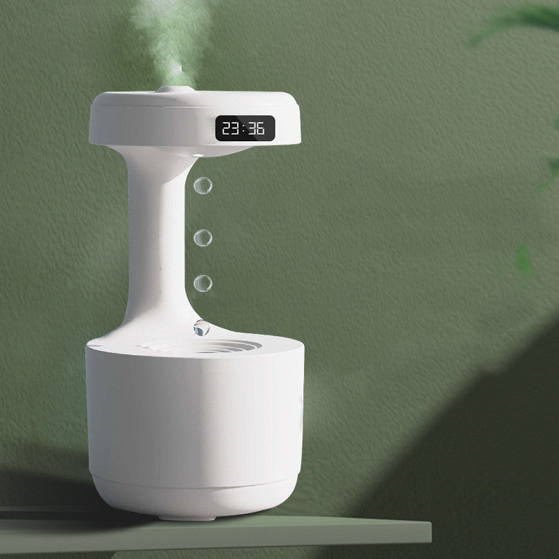 Anti-Gravity Aroma Humidifier with Clock
