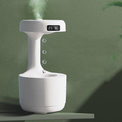 Anti-Gravity Aroma Humidifier with Clock