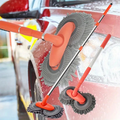 Microfiber telescopic mop for car cleaning