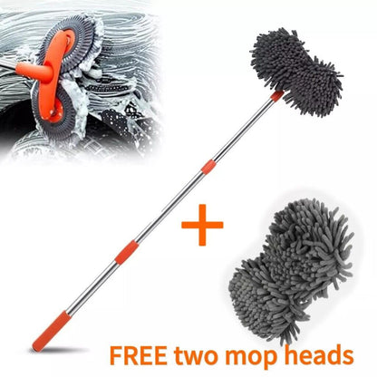 Microfiber telescopic mop for car cleaning