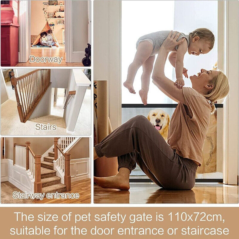 Safety Mesh Gate – Portable Dog & Cat Barrier