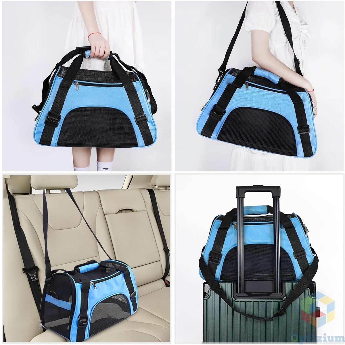 Pet Carrier Bag – Foldable Travel Box for Cats & Small Dogs