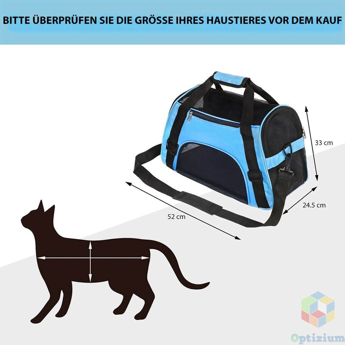 Pet Carrier Bag – Foldable Travel Box for Cats & Small Dogs