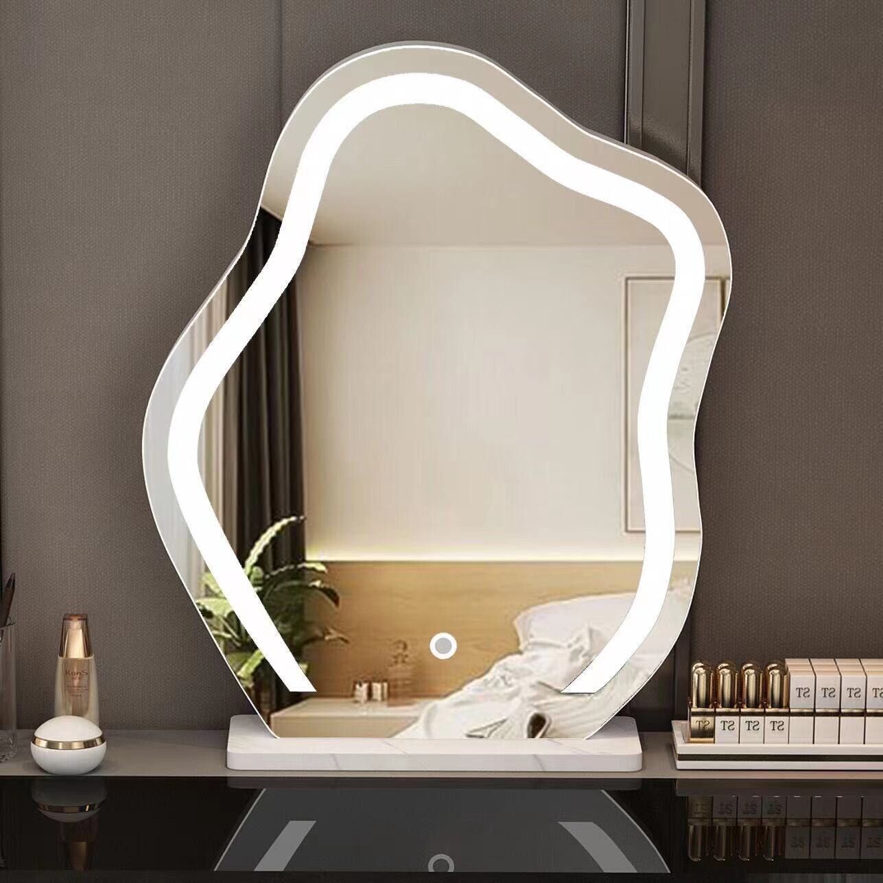 Large Cloud-Shaped LED Makeup Mirror