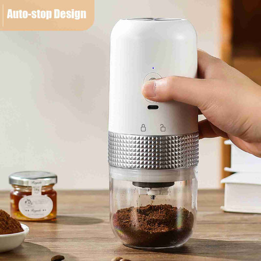 Electric Coffee Grinder – USB Rechargeable, Adjustable