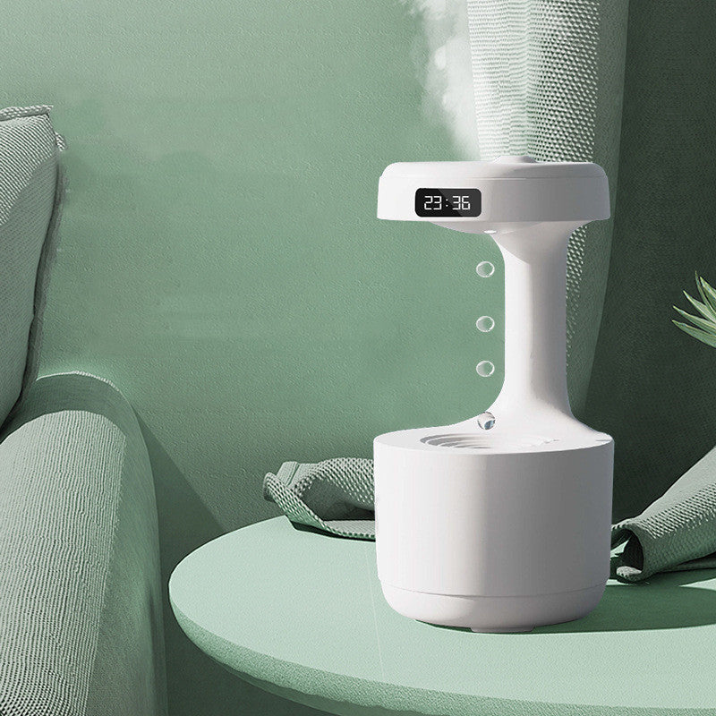 Anti-Gravity Aroma Humidifier with Clock