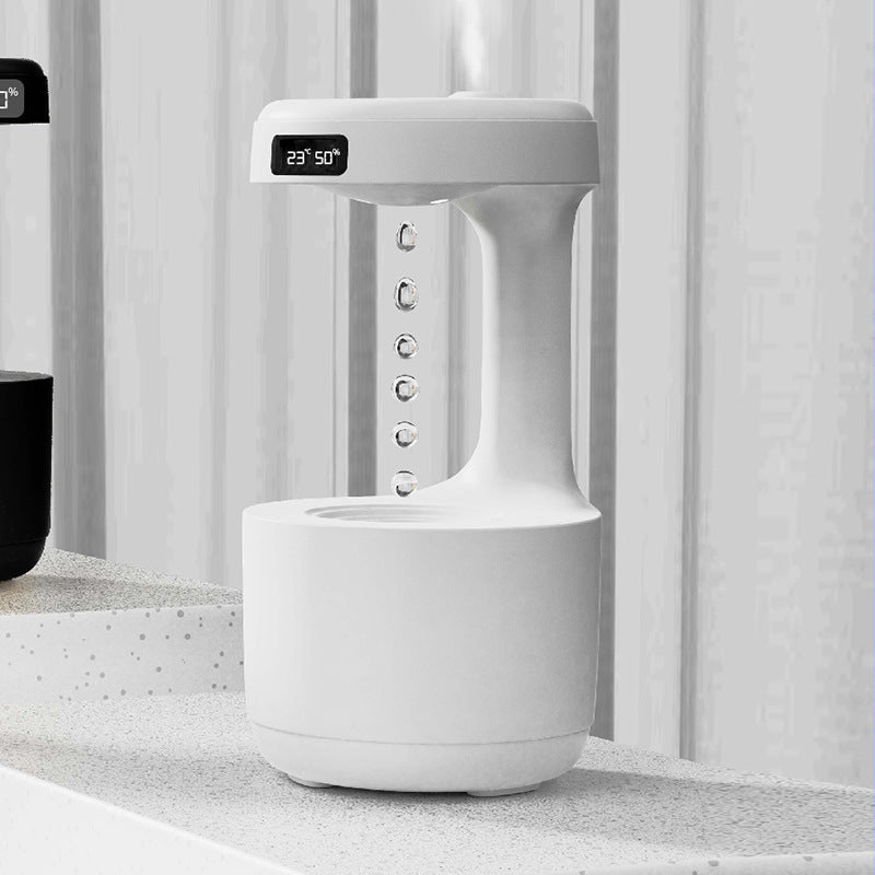 Anti-Gravity Aroma Humidifier with Clock
