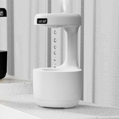 Anti-Gravity Aroma Humidifier with Clock