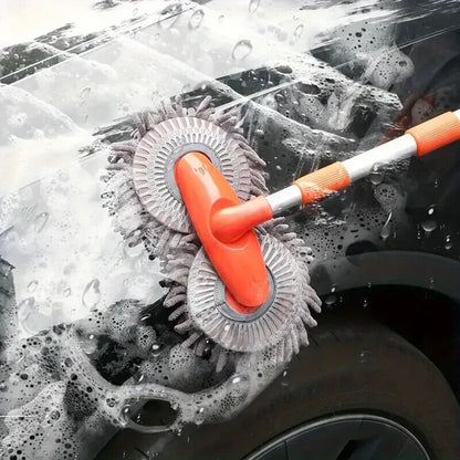Microfiber telescopic mop for car cleaning