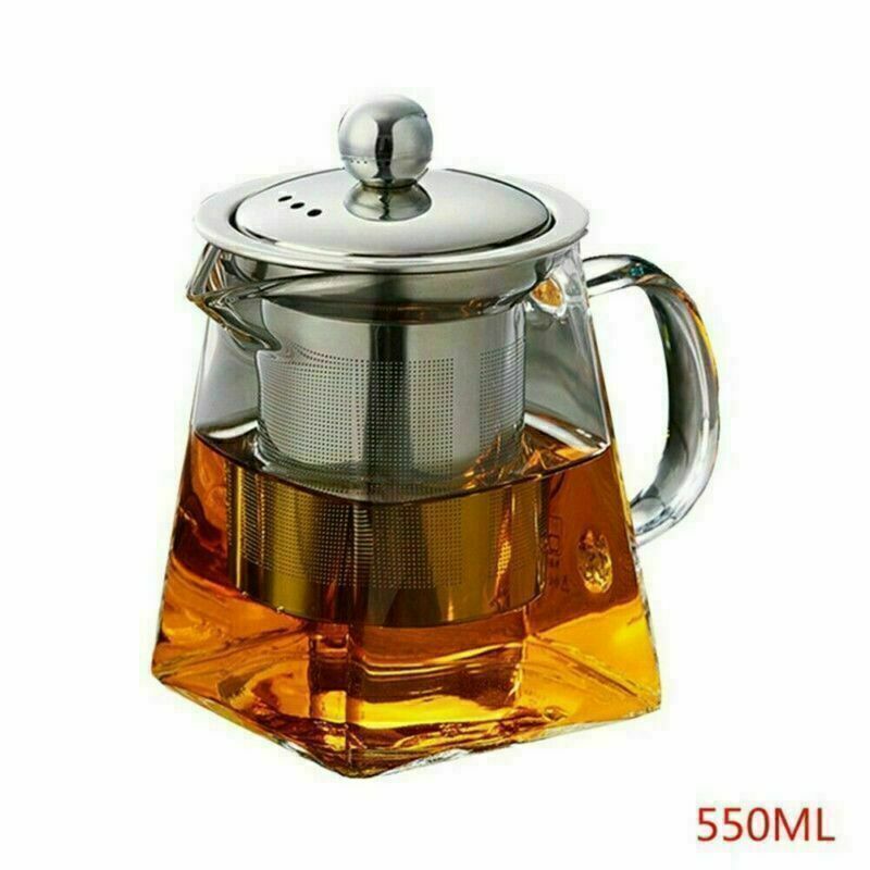 Clear Glass Teapot with Infuser – Heat Resistant