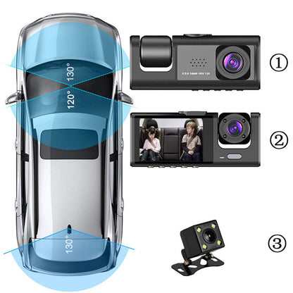 1080P Dual Lens Dash Cam – Front & Rear Camera with G-Sensor