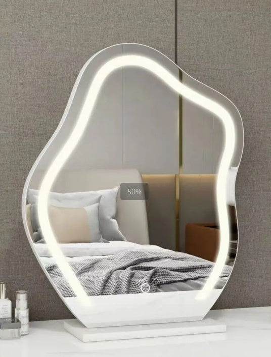 Large Cloud-Shaped LED Makeup Mirror