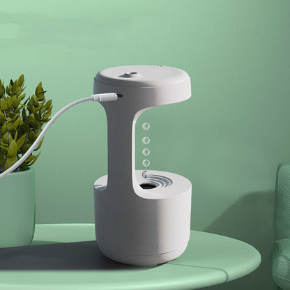 Anti-Gravity Aroma Humidifier with Clock