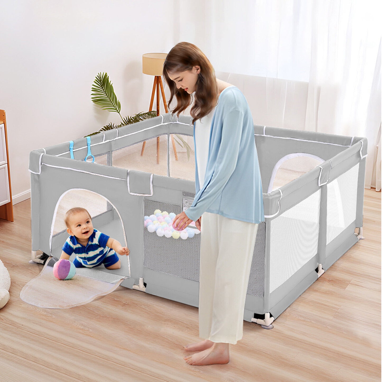 Baby Playpen with Mat – Indoor & Outdoor