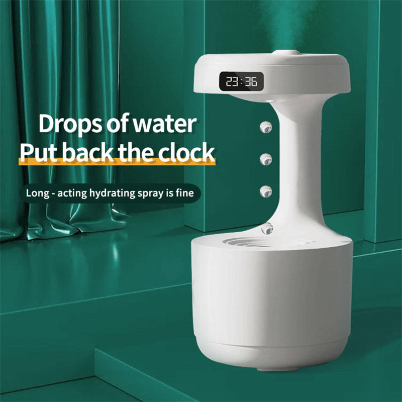 Anti-Gravity Aroma Humidifier with Clock