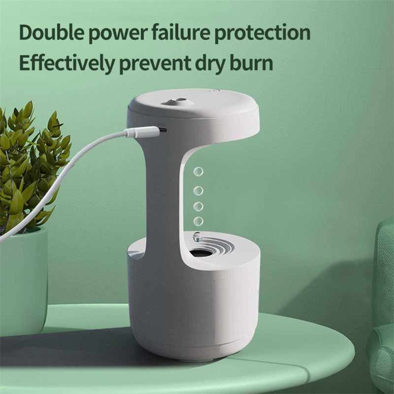 Anti-Gravity Aroma Humidifier with Clock