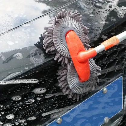 Microfiber telescopic mop for car cleaning