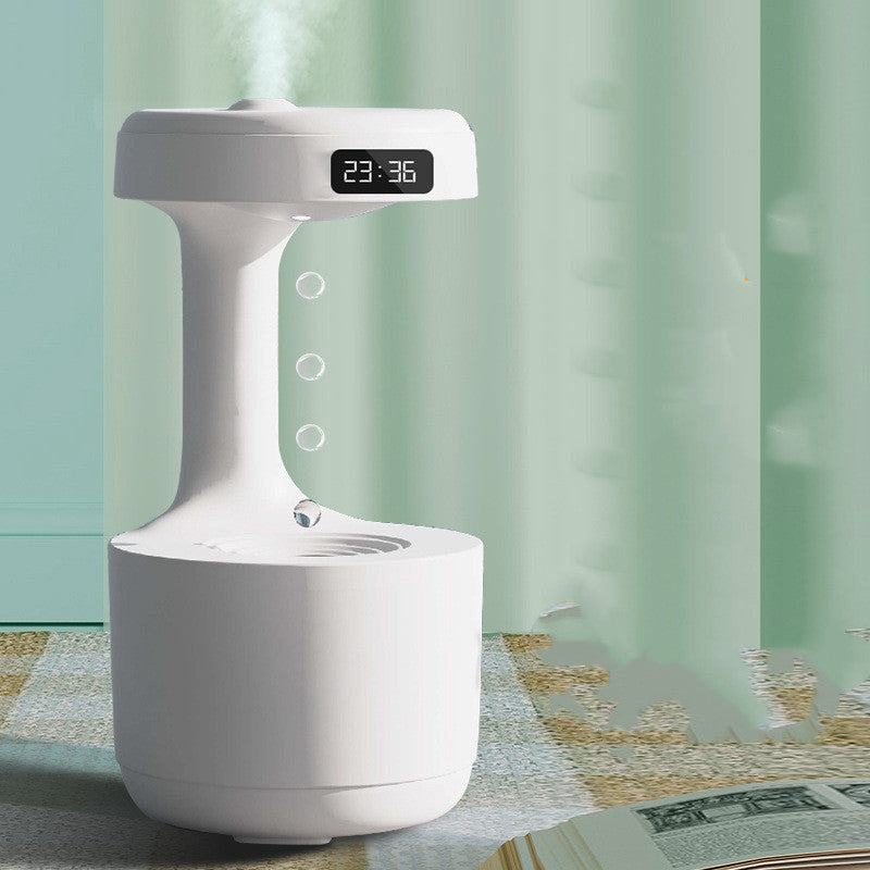 Anti-Gravity Aroma Humidifier with Clock