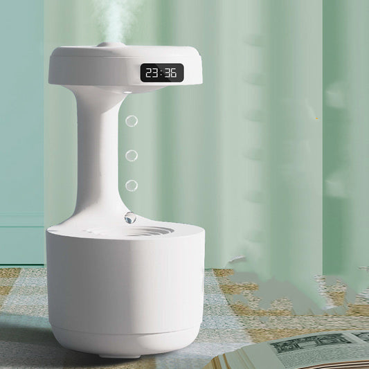 Anti-Gravity Aroma Humidifier with Clock